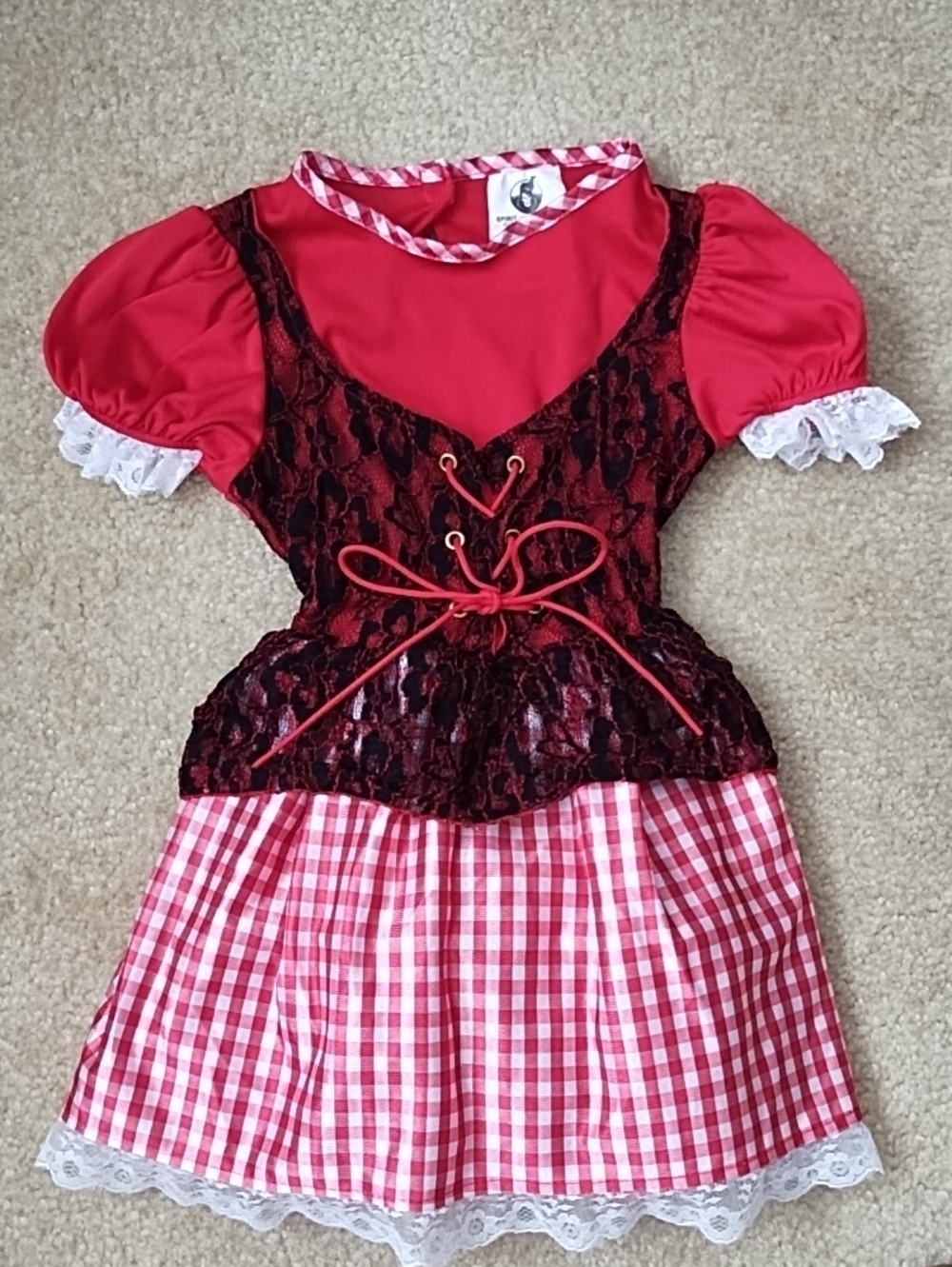 Spirit Halloween Little Red Riding Hood Costume Dress Toddler 2T 3T 4T